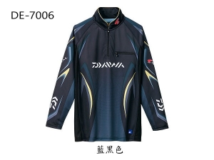 DAIWA DE-7006 拉鏈長袖網紋排汗衣 XL