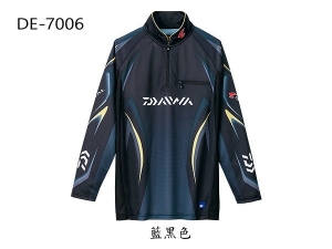 DAIWA DE-7006 拉鏈長袖網紋排汗衣 L
